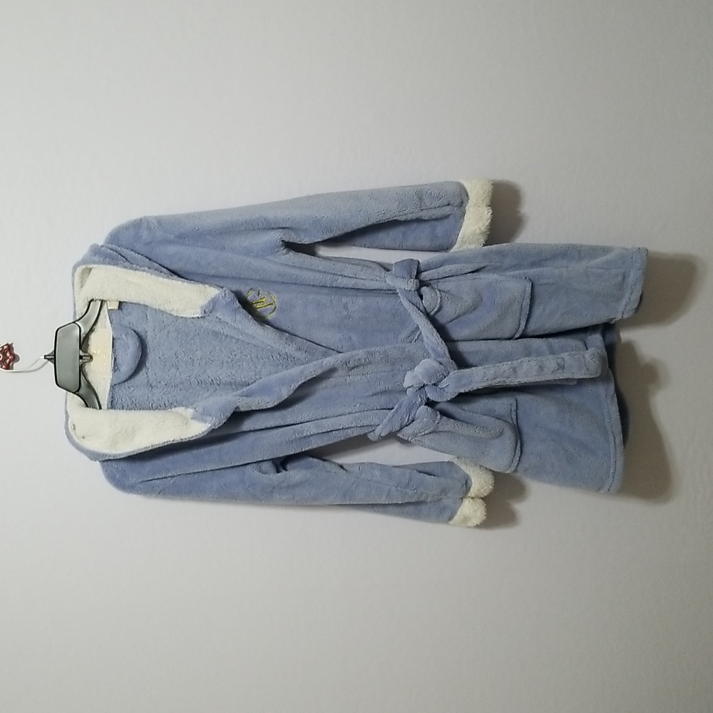 SHORT PLUSH HOODED ROBE ADRIENNE VITTADINI STUDIO ONE SIZE